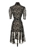 Maurices 100% Polyester Print Black Cocktail Dress Size 5 - 6 - photo 2