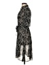 Maurices 100% Polyester Print Black Cocktail Dress Size 5 - 6 - photo 5