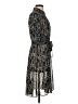Maurices 100% Polyester Print Black Cocktail Dress Size 5 - 6 - photo 4