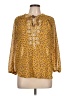 MASON & BELLE 100% Polyester Gold 3/4 Sleeve Blouse Size L - photo 1