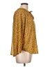 MASON & BELLE 100% Polyester Gold 3/4 Sleeve Blouse Size L - photo 4