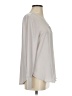 Ann Taylor Gray Ivory Long Sleeve Blouse Size S - photo 4