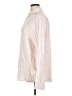 Express Stripes Pink White Long Sleeve Button-Down Shirt Size XL - photo 5