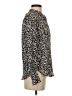 Ann Taylor LOFT Animal Print Ivory Long Sleeve Blouse Size XS - photo 4