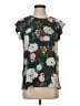 DR2 Floral Teal Short Sleeve Blouse Size S - photo 1