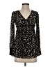 BCBGMAXAZRIA 100% Nylon Black Long Sleeve Blouse Size XS - photo 1