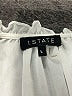 1.State 100% Polyester Ivory Short Sleeve Blouse Size L - photo 7