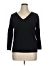 Dialogue Black 3/4 Sleeve T-Shirt Size XL - photo 1