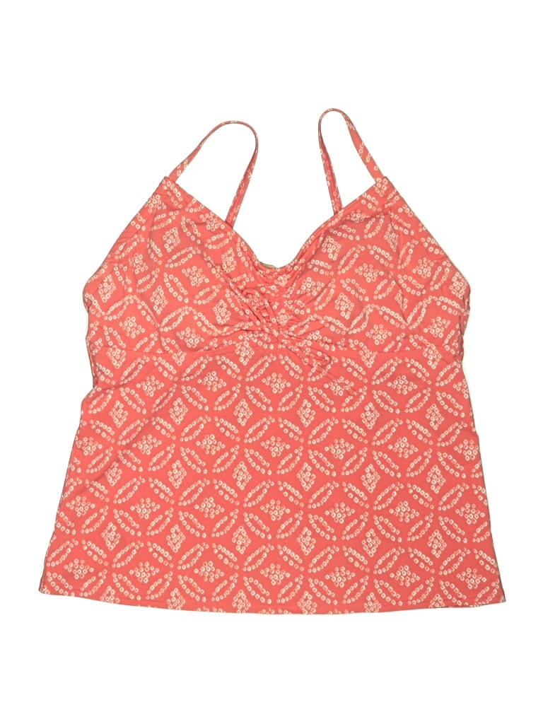 Pre-owned Lands' End Swimsuit Top Orange Swimwear