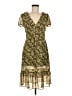 Ann Taylor LOFT 100% Polyester Floral Multi Color Green Cocktail Dress Size 2 - photo 1