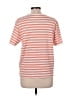 Basic Editions Stripes Orange Short Sleeve T-Shirt Size L - photo 2