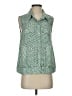 CAbi 100% Polyester Green Sleeveless Blouse Size S - photo 1