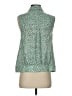 CAbi 100% Polyester Green Sleeveless Blouse Size S - photo 2