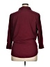 Unbranded Burgundy 3/4 Sleeve Blouse Size XL - photo 2