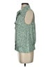 CAbi 100% Polyester Green Sleeveless Blouse Size S - photo 5