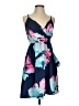 Unbranded Floral Blue Cocktail Dress Size S - photo 1