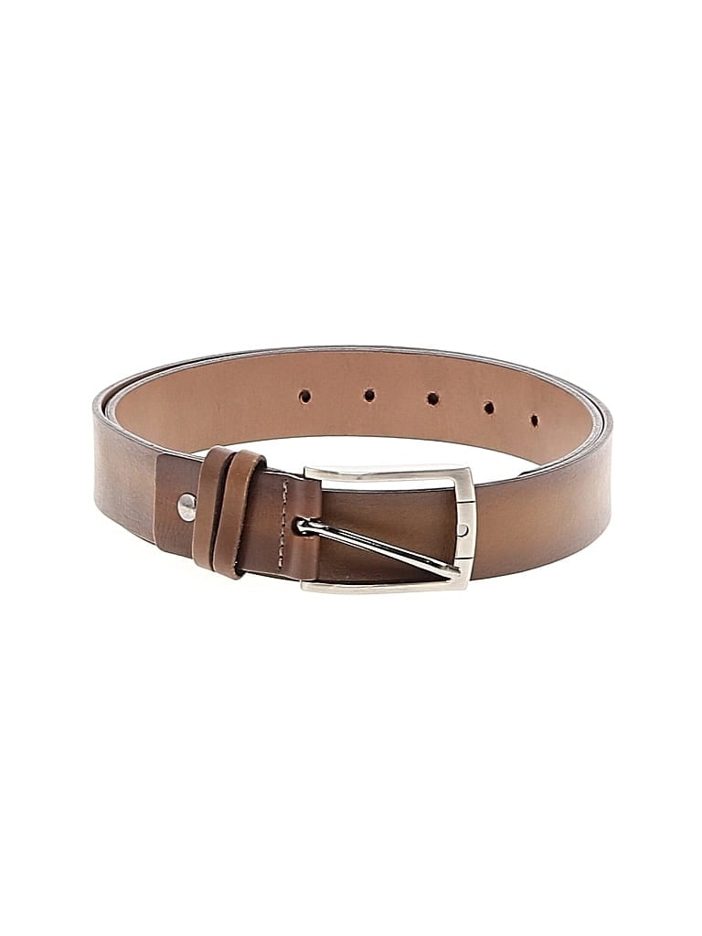 Pre-owned Assorted Brands Leather Belt In Brown
