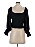 Pilcro 100% Cotton Black 3/4 Sleeve Top Size XS - photo 2