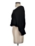 Pilcro 100% Cotton Black 3/4 Sleeve Top Size XS - photo 5