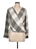 Splendid 100% Rayon Argyle Gray Long Sleeve Blouse Size L - photo 1