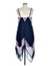 As U Wish 100% Polyester Chevron-herringbone Blue Casual Dress Size M - photo 2