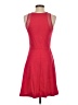 H&M Solid Red Casual Dress Size S - photo 2