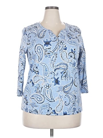Karen Scott 3/4 Sleeve Blouse (view 1)
