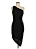 Crystal Sky Solid Black Cocktail Dress Size M - photo 1
