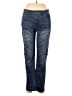 Boston Proper Paisley Blue Jeans Size 6 - photo 1