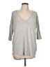 Express Gray 3/4 Sleeve Top Size L - photo 1