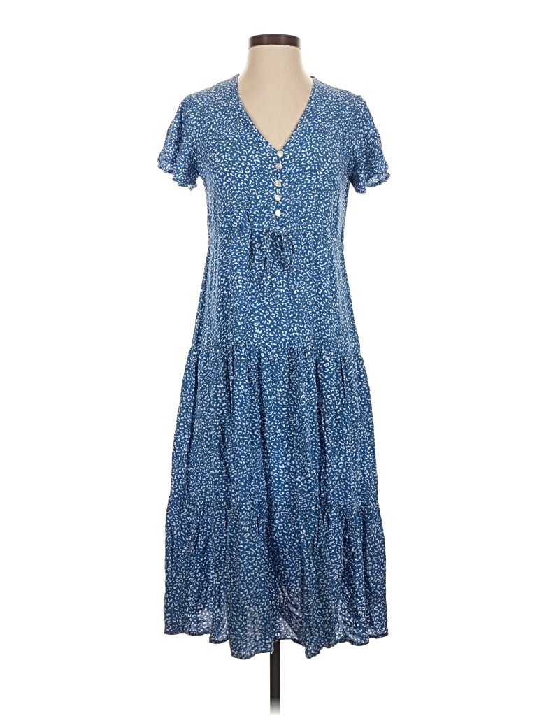Pre-owned Shein Casual Dress In Blue
