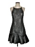 Adelyn Rae Metallic Silver Cocktail Dress Size S - photo 1