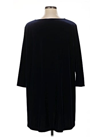 Joan Vass 3/4 Sleeve Top (view 2)