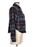 Wallflower Plaid Black Long Sleeve Button-Down Shirt Size L - photo 4