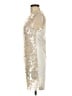 Pinko Metallic Silver Cocktail Dress Size 0 - photo 5