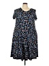 Roaman's Hearts Blue Casual Dress Size 22 (1X) - photo 1