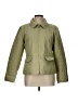 Christopher & Banks 100% Polyester Solid Green Jacket Size L - photo 1