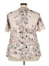 Unbranded Ivory Short Sleeve Blouse Size 3XL - photo 2