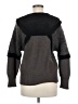 Philosophy 100% Virgin Wool Color Block Gray Brown Wool Pullover Sweater Size 6 - photo 2