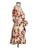 Kivari 100% Viscose Floral Tan Casual Dress Size S - photo 4