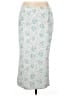 Unbranded Print Teal White Formal Skirt Size XL - photo 1