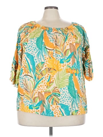 Cato 3/4 Sleeve Blouse (view 1)