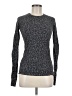 Lululemon Athletica Tweed Silver Black Pullover Sweater Size 6 - photo 1