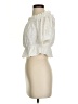 Express Outlet 100% Cotton Ivory Short Sleeve Blouse Size XXS - photo 5