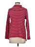 L.L.Bean 100% Cotton Stripes Red Turtleneck Sweater Size M - photo 1
