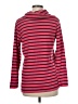 L.L.Bean 100% Cotton Stripes Red Turtleneck Sweater Size M - photo 2