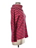 L.L.Bean 100% Cotton Stripes Red Turtleneck Sweater Size M - photo 4