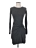 Max Studio Solid Gray Casual Dress Size XS - photo 1