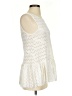 Esley Chevron-herringbone Ivory Sleeveless Blouse Size S - photo 4