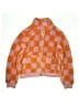 Art Class 100% Recycled Polyester Argyle Orange Track Jacket Size 14 - 16 - photo 1